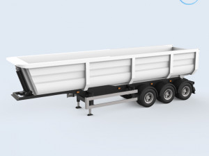 dumper trailer Modello di stampa 3D