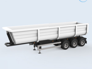 dumper trailer Modello di stampa 3D