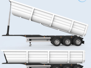dumper trailer Modello di stampa 3D