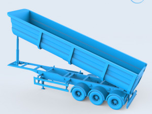 dumper trailer Modello di stampa 3D