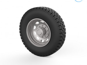 truck wheels 1-32 Modelo de Impressão 3D