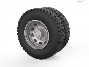 truck wheels 1-32 Modelo de Impressão 3D