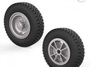 truck wheels 1-32 3D 打印模型