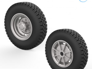 truck wheels 1-32 3D Принт Модель