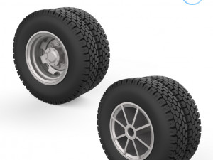 truck wheels 1-32 3D Принт Модель