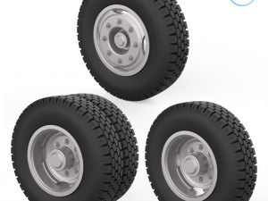 truck wheels 1-32 Modèles 3D en vedette