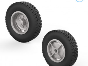 truck wheels 1-32 Modelo de Impressão 3D