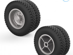 truck wheels 1-32 Modelo de Impressão 3D