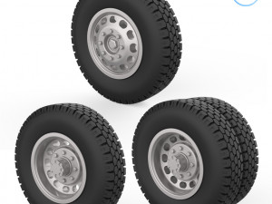 truck wheels 1-32 3D Принт Модель