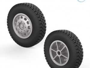 truck wheels 1-32 3D Print Model