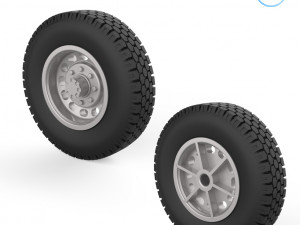 truck wheels 1-32 3D Print Model
