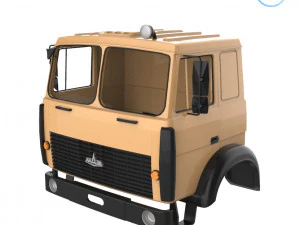 maz 5516 군용 캐빈 - 전체 전문가용 버전 3D 프린트 모델