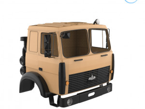 maz 5516 military cabin - full professional version Modello di stampa 3D