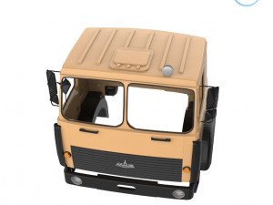 maz 5516 military cabin - full professional version Modello di stampa 3D