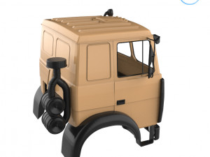 maz 5516 military cabin - full professional version Modello di stampa 3D