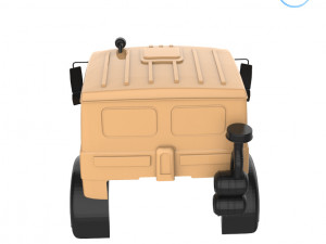 maz 5516 military cabin - full professional version Modello di stampa 3D