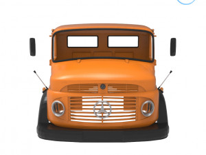 mercedes-benz truck 1924-2624 cabin - full professional version 3D Принт Модель
