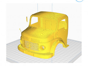 mercedes-benz truck 1924-2624 cabin - full professional version 3D Принт Модель