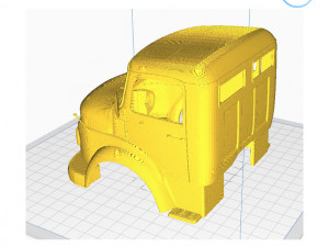 mercedes-benz truck 1924-2624 cabin - full professional version 3D Принт Модель