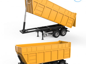 dumper trailer v1 3D 프린트 모델