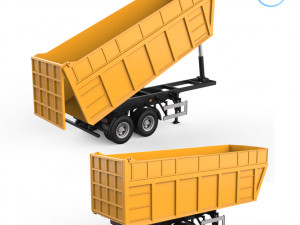 dumper trailer v1 3D-Druckmodell
