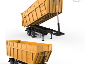 dumper trailer v1 3D-Druckmodell