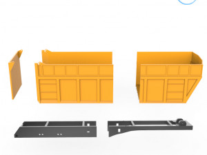 dumper trailer v1 3D-Druckmodell