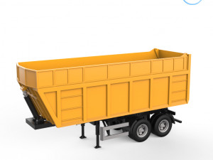 dumper trailer v1 3D-Druckmodell