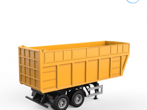 dumper trailer v1 3D-Druckmodell