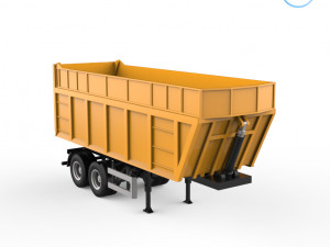 dumper trailer v1 3D-Druckmodell