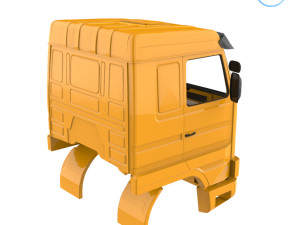 scania 143 cabin - full professional version 3D Baskı Modeli