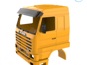 scania 143 cabin - full professional version 3D Baskı Modeli
