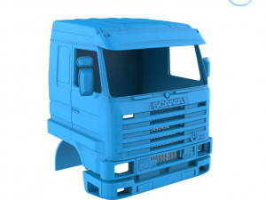 scania 143 cabin - full professional version 3D Baskı Modeli