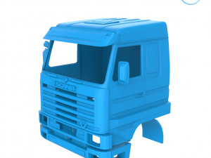 scania 143 cabin - full professional version 3D Baskı Modeli