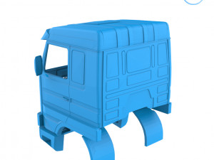 scania 143 cabin - full professional version 3D Baskı Modeli