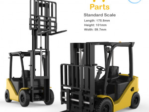 clark s20 53 forklift truck - pro version Modèles 3D en vedette
