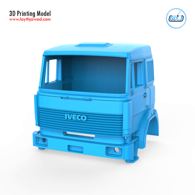 iveco 190 38 it runner cabin 3D 프린트 모델 .c4d .max .obj .3ds .fbx .stl .blend 