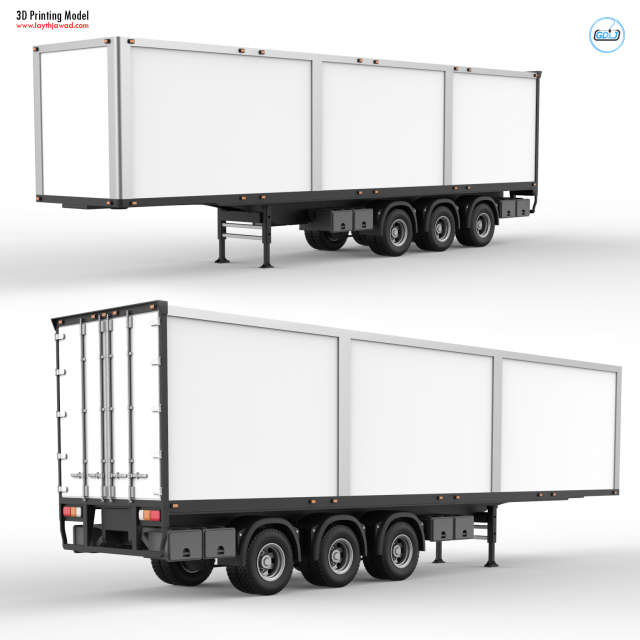 trailer - pro version Modello di stampa 3D .c4d .max .obj .3ds .fbx .stl .blend 