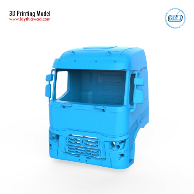 renault truck c 3D Принт Модель .c4d .max .obj .3ds .fbx .stl .blend 