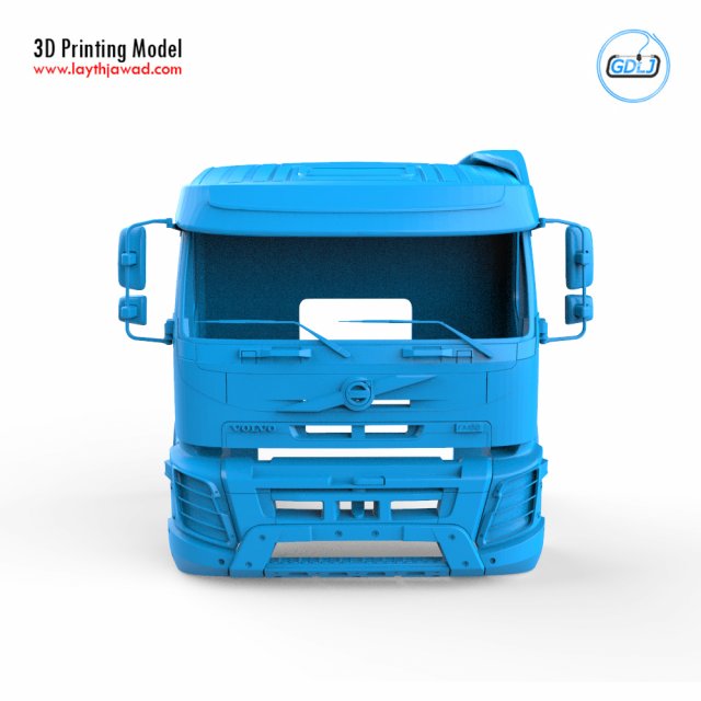 Volvo FMX porteur 500 Cabin 3D Принт Модель .c4d .max .obj .3ds .fbx .stl .blend 