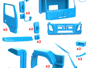 Volvo FMX porteur 500 Cabin 3D Print Model