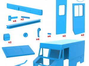 Step Van 3D-Druckmodell