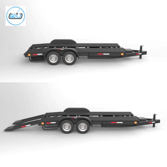 Car Haulers - Car Trailers 3D Baskı Modeli .c4d .max .obj .3ds .fbx .stl .blend 