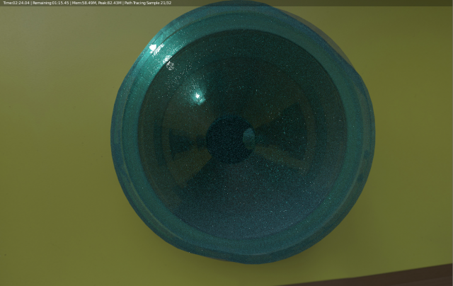 blue glass bong mid-poly Model 3D .c4d .max .obj .3ds .fbx .stl .blend