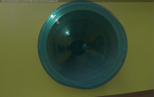 blue glass bong mid-poly 3D Model .c4d .max .obj .3ds .fbx .stl .blend