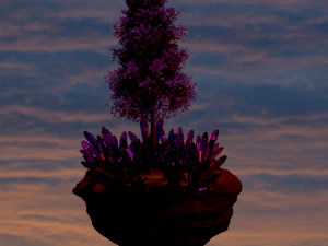 літаюче фантастичне дерево 3D Модель