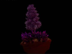 flying fantastic tree 3D Model