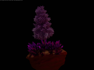flying fantastic tree 3Dモデル