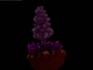 flying fantastic tree 3D Model