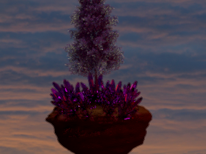 flying fantastic tree 3Dモデル